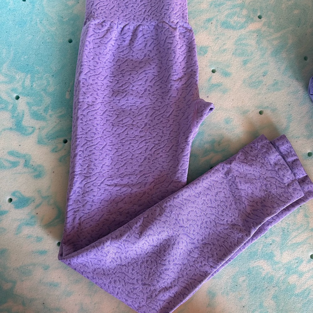 NVGTN Textured Purple Leggings